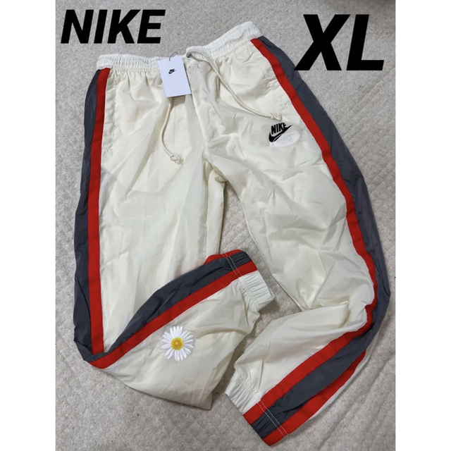 撥水加工 NIKE ナイロン パンツ アイボリー レッド ジャージ deaflink.com