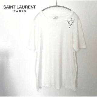 SAINT LAURENT サンローラン メンズ Tシャツ 白 size M