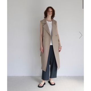 ドレスレイブ(DRESSLAVE)の2023SS〈B7〉linen long gilet  今季完売商品(ベスト/ジレ)