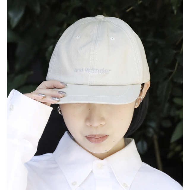 and wander - and wander/アンドワンダー cotton twill cap キャップの