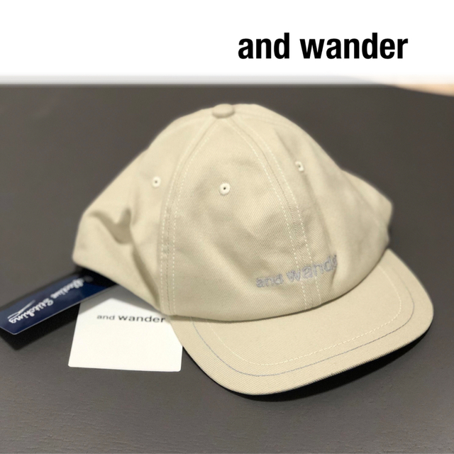 and wander/アンドワンダー cotton twill cap キャップ