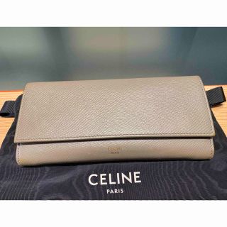 celine - ✨セリーヌ✨ レザー ラージフラップ 長財布 グレインド