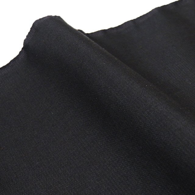 特選 反物 着物 未仕立て 本場 大島紬 ラベル付き 新古品 黒色 A846-4
