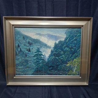 273 絵画 日本画 風景画 作者不明 額装 額縁付き tic-guinee.net