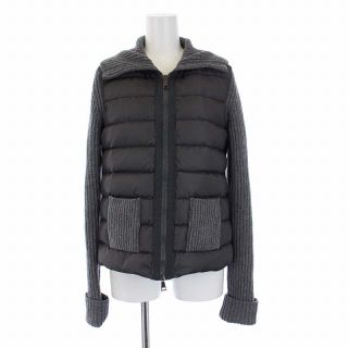 MONCLER モンクレール スモールロゴ ニット 切替 ダウン カーディガン