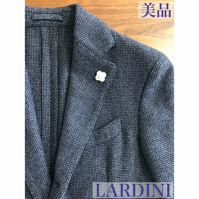 【美品/完売品】LARDINIラルディーニネイビーグレージャケット44