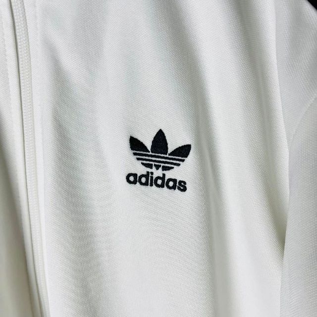 adidas(アディダス)の0398美品✨adidasトラックジャケットべッケンバウアーホワイト×ブラックL メンズのトップス(ジャージ)の商品写真