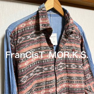 フランシストモークス(FranCisT_MOR.K.S.)のマーキ様【新品未使用】FranCisT_MOR.K.S. デニム切替七分袖シャツ(シャツ)