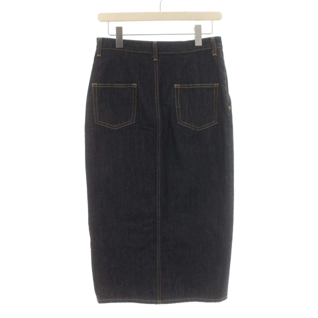 BLACK by moussy(ブラックバイマウジー)のブラック バイ マウジー デニムスカート ロング タイト 2 M 紺 レディースのスカート(ロングスカート)の商品写真