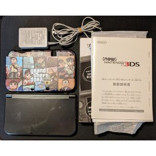 ニンテンドー3DS(ニンテンドー3DS)のNewニンテンドー3DS LL メタリックブラック　本体+充電器付き(携帯用ゲーム機本体)