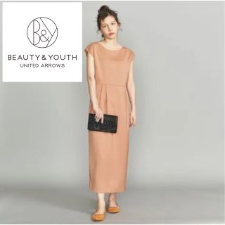 ビューティアンドユースユナイテッドアローズ(BEAUTY&YOUTH UNITED ARROWS)のビューティ＆ユース ユナイテッドアローズ ツイルタックロングドレス(ロングワンピース/マキシワンピース)