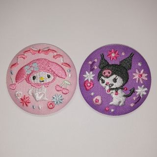 サンリオ(サンリオ)のサンリオ　刺繍缶バッジ　マイメロ　クロミ(キャラクターグッズ)