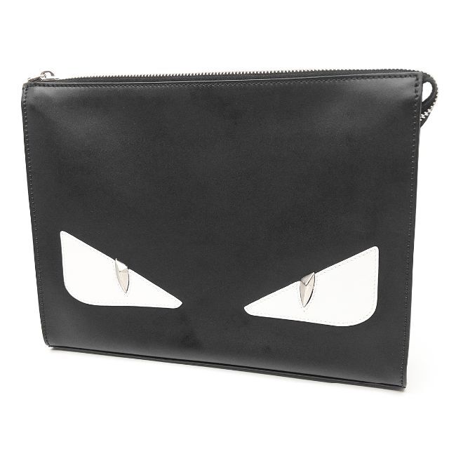 超可爱の FENDI - 美品 フェンディ モンスター クラッチバッグ レザー