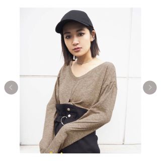 エモダ(EMODA)の新品未使用 EMODA トップス カットソー ロングシーズン WレディロンT(Tシャツ(長袖/七分))