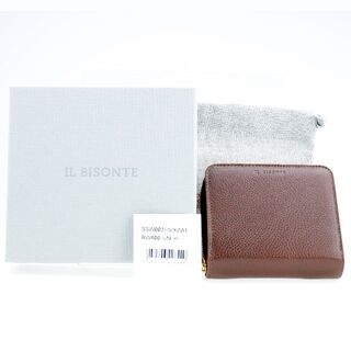 IL BISONTE - イルビゾンテ 財布 二つ折り レザー 本革 ダークブラウン