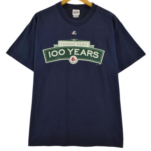 マジェスティック MAJESTIC FENWAY PARK 100YEARS スポーツプリントTシャツ メンズL /eaa317525