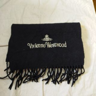 ヴィヴィアンウエストウッド(Vivienne Westwood)のヴィヴィアンウエストウッド　マフラー　ブラック(マフラー)