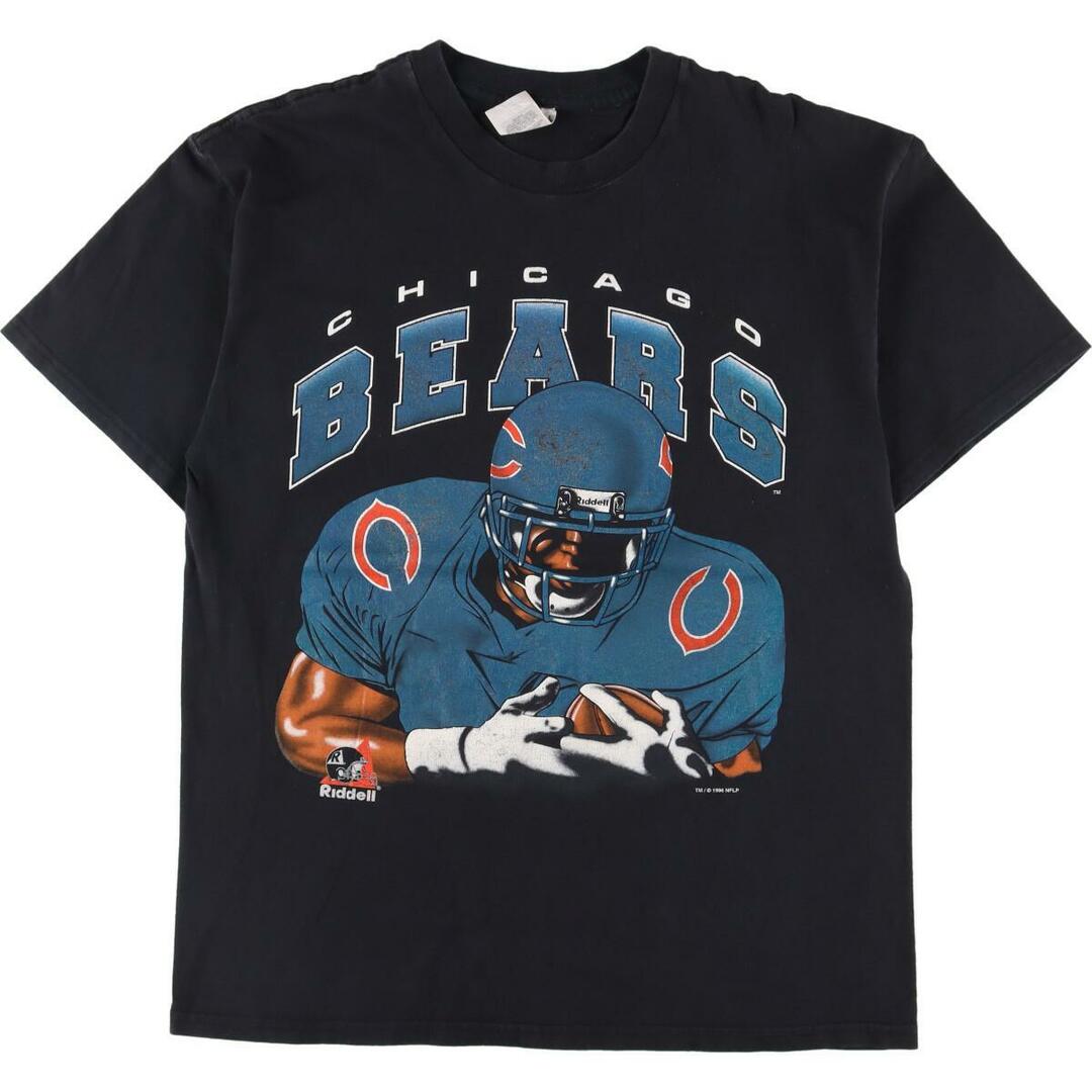 90年代 SIGNAL SPORT NFL CHICAGO BEARS シカゴベアーズ 両面プリント スポーツプリントTシャツ メンズM ヴィンテージ /eaa327047
