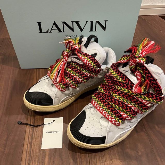 Lanvin Curb スエードトリム スニーカー 42 ずっと気になってた 52