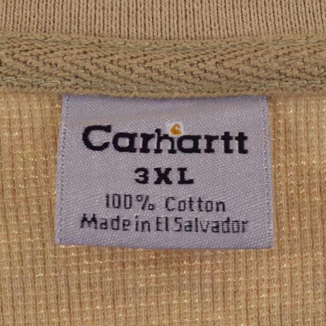 carhartt(カーハート)の古着 ビッグサイズ カーハート Carhartt ヘンリーネック サーマルロングTシャツ メンズXXXL /eaa317043 メンズのトップス(Tシャツ/カットソー(半袖/袖なし))の商品写真