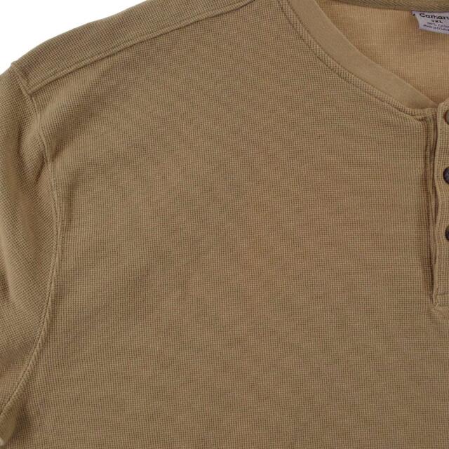 carhartt(カーハート)の古着 ビッグサイズ カーハート Carhartt ヘンリーネック サーマルロングTシャツ メンズXXXL /eaa317043 メンズのトップス(Tシャツ/カットソー(半袖/袖なし))の商品写真