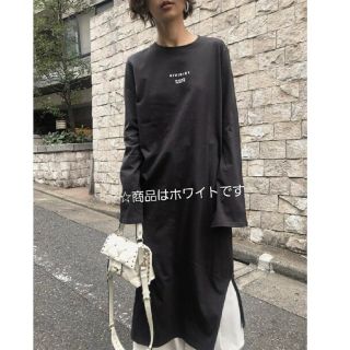 アメリヴィンテージ(Ameri VINTAGE)のAmeri PASS CODE LONG TEE DRESS ホワイト(ロングワンピース/マキシワンピース)