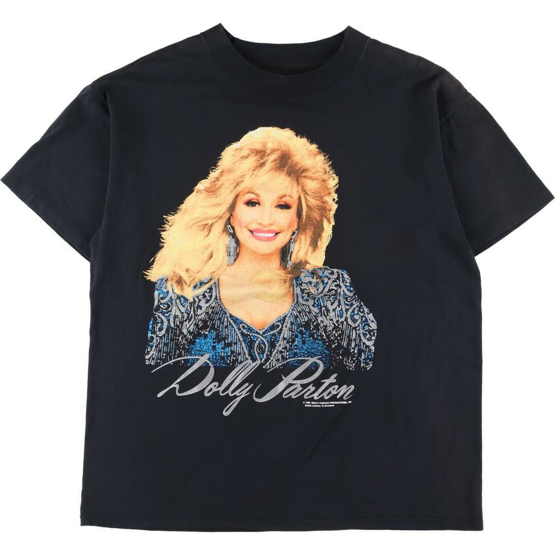 90年代 BROCKUM WORLDWIDE Dorry Parton ドリーパートン 両面プリント バンドTシャツ バンT USA製 メンズM ヴィンテージ /eaa325761