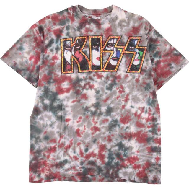 アンビル avvil KISS キッス ARMY タイダイ柄 両面プリント バンドTシャツ バンT USA製 メンズM /eaa326233