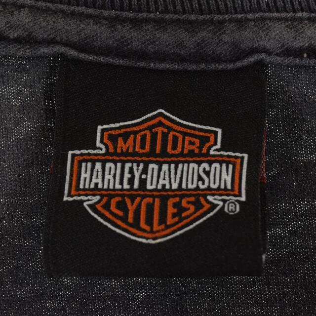 Harley Davidson(ハーレーダビッドソン)の古着 ハーレーダビッドソン Harley-Davidson 袖プリント 両面プリント ロングTシャツ ロンT メンズL /eaa317010 メンズのトップス(Tシャツ/カットソー(半袖/袖なし))の商品写真