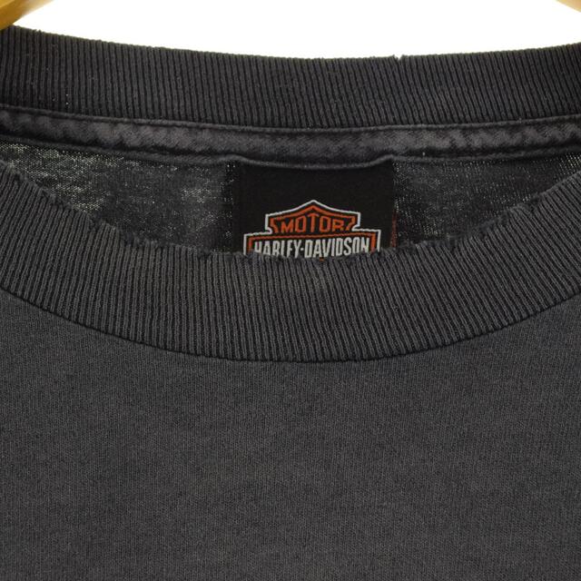 Harley Davidson(ハーレーダビッドソン)の古着 ハーレーダビッドソン Harley-Davidson 袖プリント 両面プリント ロングTシャツ ロンT メンズL /eaa317010 メンズのトップス(Tシャツ/カットソー(半袖/袖なし))の商品写真