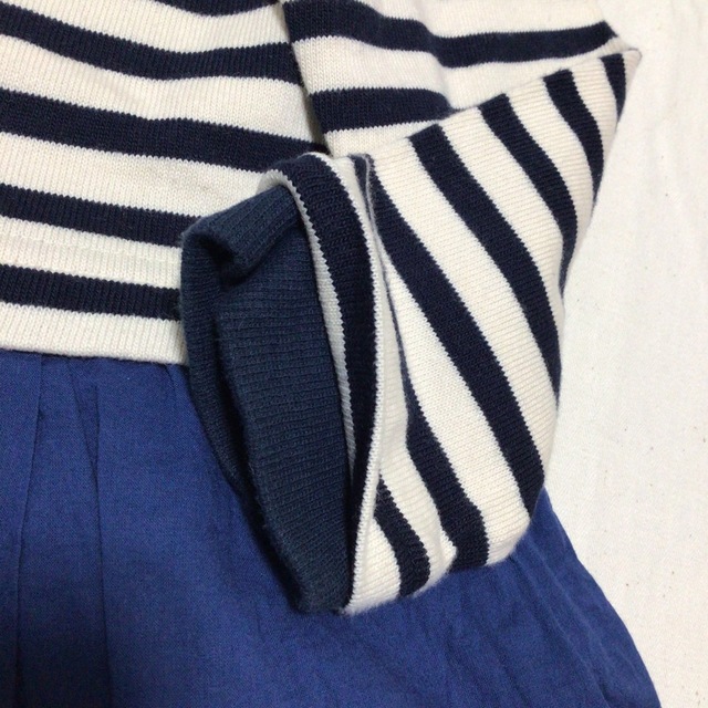 SHIPS(シップス)の美品 SHIPS シップス キッズ ボーダードッキングワンピース 120^^☆ キッズ/ベビー/マタニティのキッズ服女の子用(90cm~)(ワンピース)の商品写真