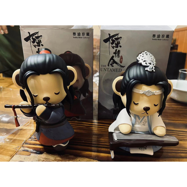 ぬいぐるみレア 王一博 肖戦 フィギュア 博君一肖 陳情令＆Teddy コラボ 忘羡ペア