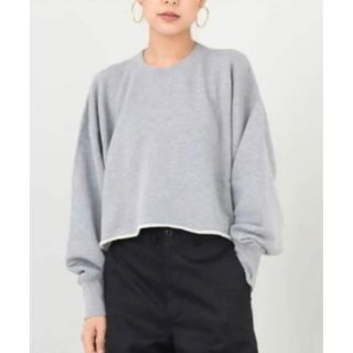 HYKE - HYKE U/W LONG-SLV SWEATSHIRT(CUT OFF)の通販 by ...