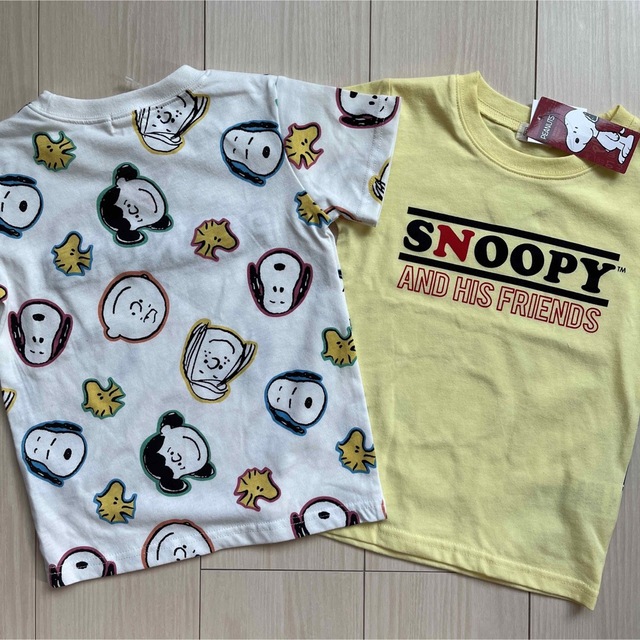 SNOOPY(スヌーピー)の【スヌーピー】総柄☆チャーリーブラウン Tシャツ 2点セット 110 キッズ/ベビー/マタニティのキッズ服男の子用(90cm~)(Tシャツ/カットソー)の商品写真