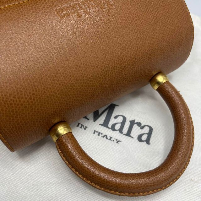 【美品✨】マックスマーラ ショルダーバッグ 2way レザー ブラウン