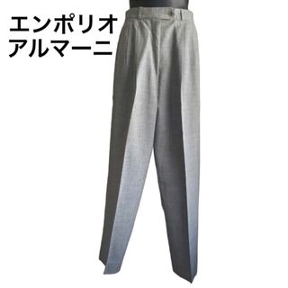 エンポリオアルマーニ(Emporio Armani)のエンポリオアルマーニ　スラックス　テーパードパンツ　センターステッチ　グレー(カジュアルパンツ)