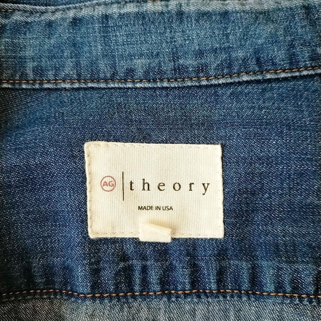 theory(セオリー)のayapom様ご専用【セオリー】デニムシャツ　タンガリーシャツ　ロング丈 レディースのトップス(シャツ/ブラウス(長袖/七分))の商品写真