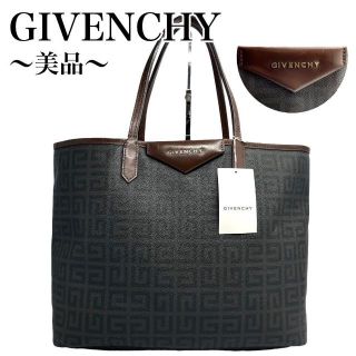 ジバンシィ(GIVENCHY)の【美品✨】ジバンシー アンティゴナ トートバッグ ロゴ総柄  pvcレザー(トートバッグ)