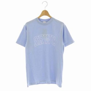 アザー(other)のスポーティアンドリッチ プリント Tシャツ 半袖 クルーネック S 水色(Tシャツ(半袖/袖なし))