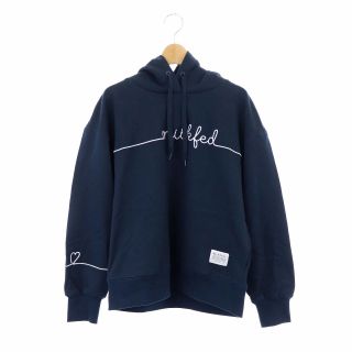 ミルクフェド(MILKFED.)のミルクフェド LINE EMBROIDERY HOODIEパーカー プルオーバー(トレーナー/スウェット)