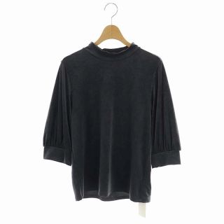 ノーリーズ(NOLLEY'S)のノーリーズ 22AW ベロアハイネックプルオーバーカットソー 七分袖 38(カットソー(半袖/袖なし))