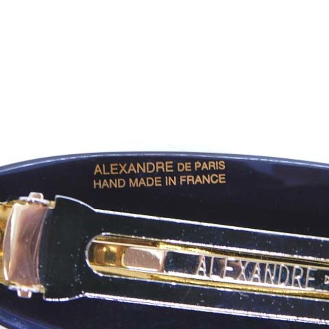 Alexandre de Paris(アレクサンドルドゥパリ)のアレクサンドルドゥパリ バレッタ ヘアアクセサリー 楕円 ラインストーン 茶 レディースのヘアアクセサリー(その他)の商品写真