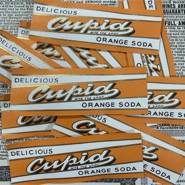 ヴィンテージラベル"Cupid Orange Soda" 10枚　紙モノ エンタメ/ホビーのコレクション(印刷物)の商品写真