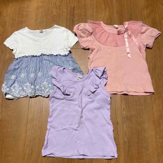 chalulu Bee des Bee 夏服 Tシャツ ノースリーブ 130㎝(Tシャツ/カットソー)