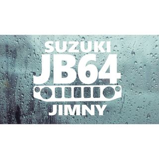 JB64正面ジムニー　カッティングステッカー　カワイイ　ステッカー　Jimny(車種別パーツ)