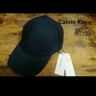 カルバンクライン(Calvin Klein)の【新品】Calvin Klein カルバンクライン キャップ 帽子 ネイビー(キャップ)