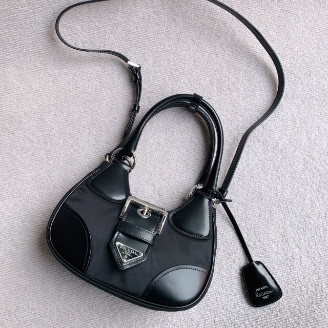 PRADA プラダ ムーン Re-Nylon xレザー バッグ