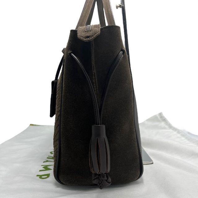 美品✨】ロンシャン ペネロペ ハンドバッグ タッセル 内総柄 クロコ