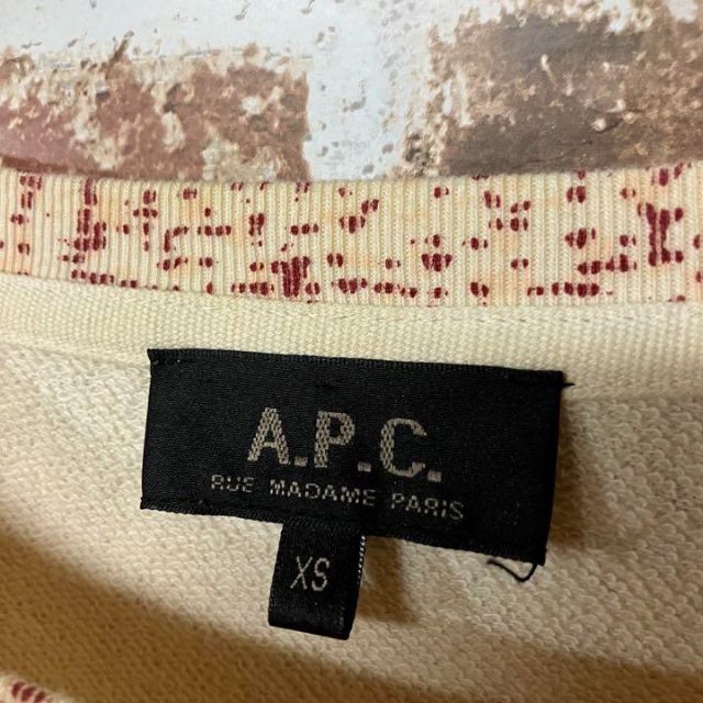 A.P.C(アーペーセー)の【A.P.C】ペイント風デザインコットン長袖Tシャツ レディースのトップス(Tシャツ(長袖/七分))の商品写真