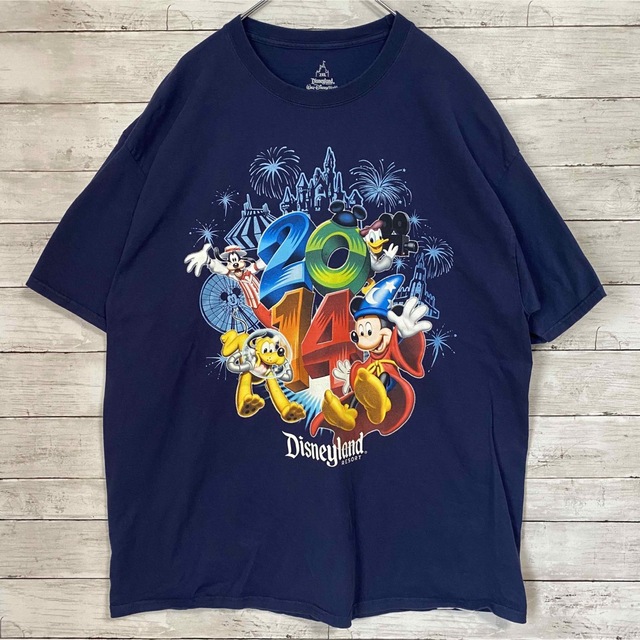 【入手困難】ディズニー　Tシャツ　2XL ゆったり　レア　キャラクター　一点物